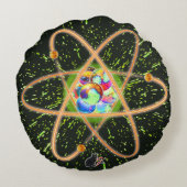 ラジカル原子円枕 ラウンドクッション (裏面)