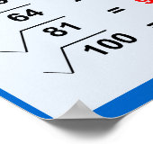 ラジカル正方形のルーツポスター ポスター (角)