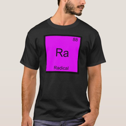 ラジカル・おもしろ化学元素記号Tシャツ Tシャツ (正面)