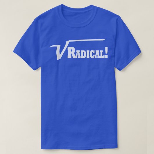 ラジカル!平方根おもしろい先生科学数学 Tシャツ (デザイン正面)