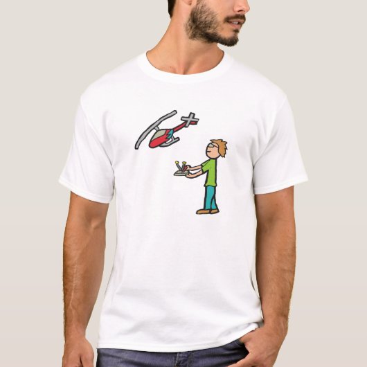 ラジコン ヘリコプター フライング Tシャツ (正面)