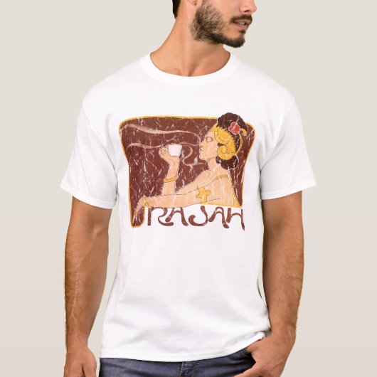 ラジャコーヒー動揺して- Tシャツ (正面)