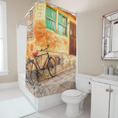 ラジャスタン通りシーン：インディアンスタイル シャワーカーテン (インサイチュ)