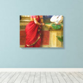 ラジャラヴィヴァルマ – ハムザダマヤンティ キャンバスプリント (インサイチュ (ウッドフロア))