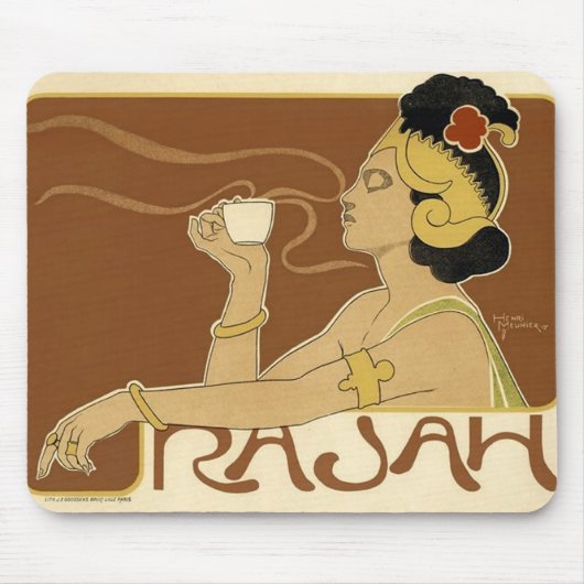 ラジャヴィンテージコーヒーアド マウスパッド (正面)