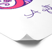 ラジュアナのイニシャルLの落書きハートアート名意味 ポスター (角)