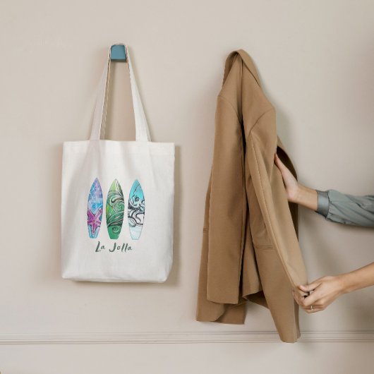 ラジョラカリフォルニアサーフボード トートバッグ