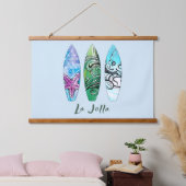 ラジョラカリフォルニアサーフボード 吊り下げ型タペストリー (寝室)