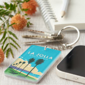 ラジョラカリフォルニアトラベルアートヴィンテージ キーホルダー (正面右)