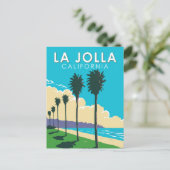 ラジョラカリフォルニアトラベルアートヴィンテージ ポストカード (スタンド正面)