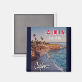 ラジョラカリフォルニアヴィンテージパームツリーズお土産 マグネット (正面/裏面)