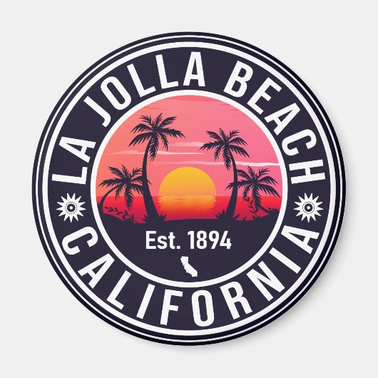 ラジョラコーヴサンディエゴカリフォルニアのお土産 マグネット (正面)