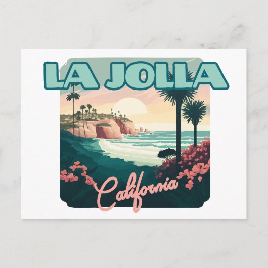 ラジョラコーヴサンディエゴカリフォルニアレトロ ポストカード (正面)