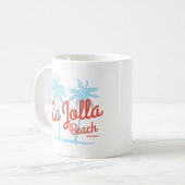ラジョラビーチサンディエゴカリフォルニアヴィンテージパームズ コーヒーマグカップ (正面左)