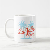 ラジョラビーチサンディエゴカリフォルニアヴィンテージパームズ コーヒーマグカップ (左)