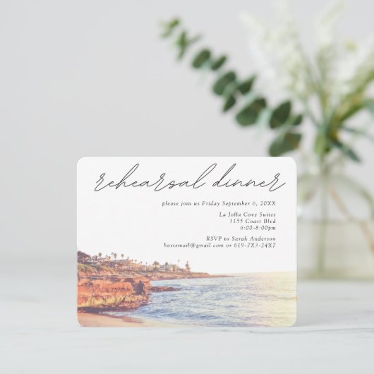 ラジョラリハーサルディナー結婚のエンクロージャカード エンクロージャーカード (スタンド正面)