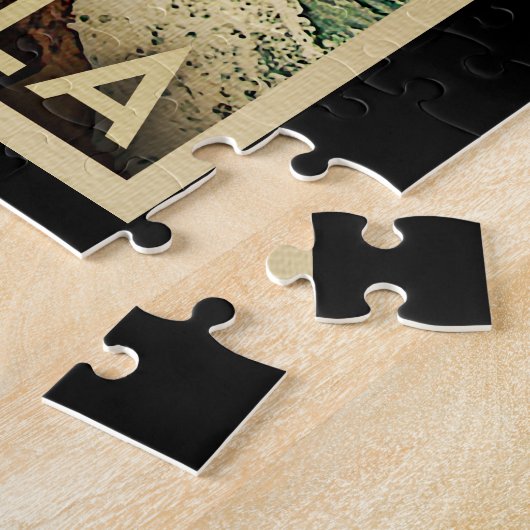 ラジョラヴィンテージ旅行 – カリフォルニア海岸 ジグソーパズル (側面)