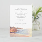 ラジョラ結婚のカスタムビーチ写真 招待状 (スタンド正面)
