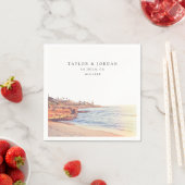 ラジョラ結婚の紙カスタムカクテルナプキン スタンダードカクテルナプキン (インサイチュ)