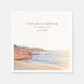 ラジョラ結婚の紙カスタムカクテルナプキン スタンダードカクテルナプキン (正面)