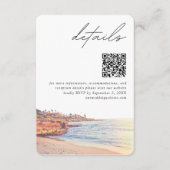 ラジョラ結婚の詳細モダンQRコード エンクロージャーカード (正面)