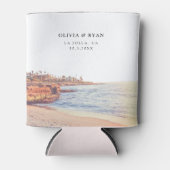 ラジョラ結婚式の引き出物カスタム 缶クーラー (正面)