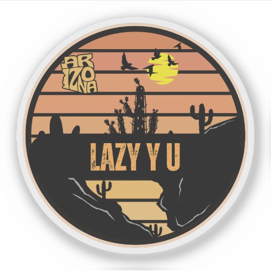 ラジー・ワイ・ユー（Lazy Y U, アリゾナ州） シール (正面)