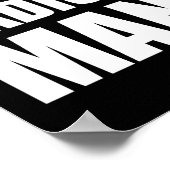 ラジ離れカルマニアクおもしろいアンチトランプ ポスター (角)