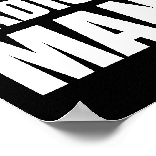 ラジ離れカルマニアクおもしろいアンチトランプ ポスター (角)