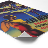 ラスアリーナススペイン照明プールヴィンテージ旅行 ポスター (角)