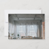 ラスエレガントト結婚クのテーマ秋フローラ結婚のR 出欠カード (裏面)