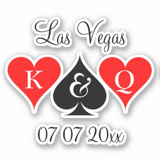 ラスカスタムベガス夫婦のビニール結婚シール シール