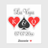 ラスカスタムベガス夫婦のビニール結婚シール シール