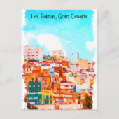 ラスカラフルパルマスグランカナリア建築 ポストカード (正面)