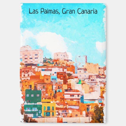 ラスカラフルパルマスグランカナリア建築 マグネット (正面)