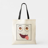 ラスカルはっきりしたタイポグラフィトートバッグ – チーキー&よくはしゃぐ トートバッグ (裏面)