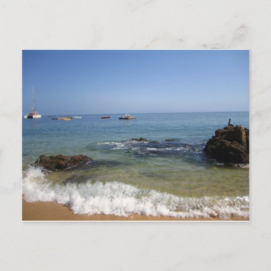 ラスカレタスビーチアットメキシコプエルトバラルタ ポストカード (正面)