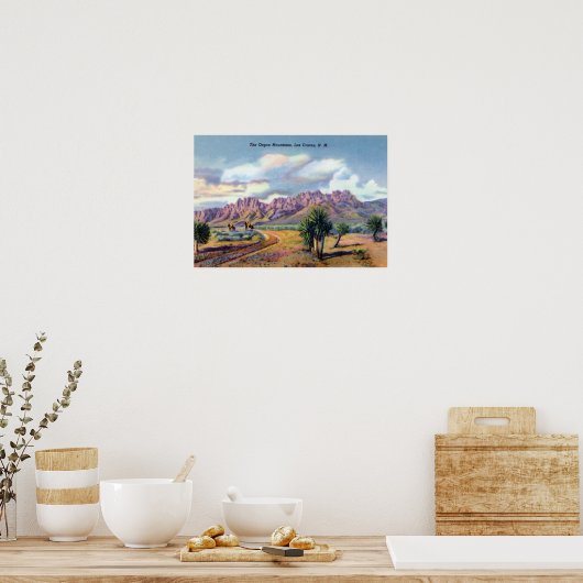 ラスクルセスニューメキシコオルガンマウンテン ポスター (キッチン)