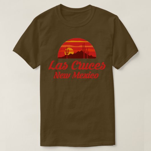 ラスクルセスニューメキシコシャツNM州ホームシティトゥ Tシャツ (デザイン正面)