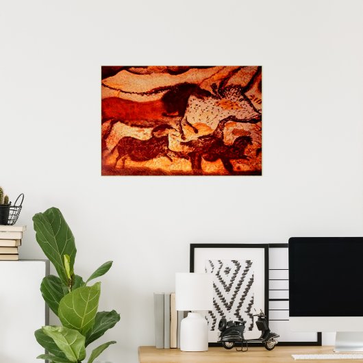 ラスコウの馬と牛 ポスター (ホームオフィス)