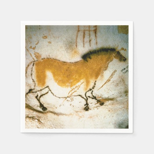 ラスコー中国のス先史時代の洞窟壁画 スタンダードカクテルナプキン (正面)