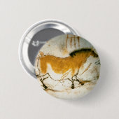 ラスコー中国のス先史時代の洞窟壁画 缶バッジ (正面&裏面)