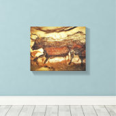 ラスコー先史時代の絵画洞窟 キャンバスプリント (インサイチュ (ウッドフロア))