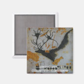 ラスコー大鹿 マグネット (正面/裏面)