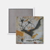 ラスコー大鹿 マグネット (正面/裏面)