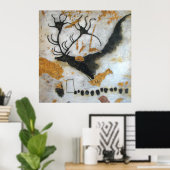 ラスコー・メガロセロ絵画ス洞窟のポスター ポスター (ホームオフィス)