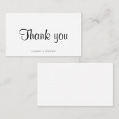 ラスシンプルト結婚感謝していのユーズ名刺 エンクロージャーカード (正面/裏面)