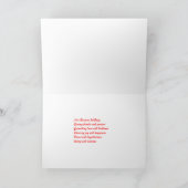 ラスタのクリスマスグリーティングカード シーズンカード (内部)