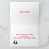 ラスタのクリスマスポストカード – 入江のラスマ カード (内部)