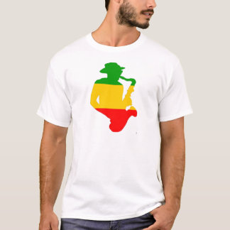 ラスタのサクソフォーン Tシャツ